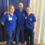 Dr. Brown, Laura and Jennifer volunteered at the WDA Mission of Mercy in Eau Claire, WI