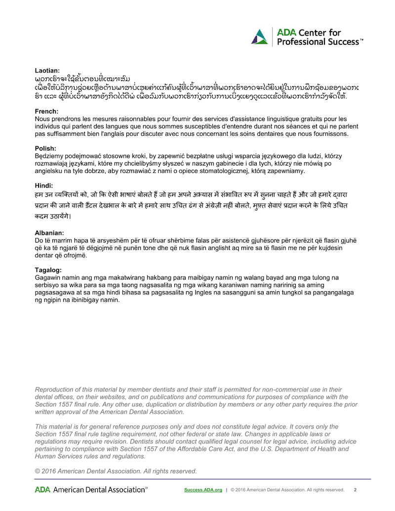 Non-Discrimination Notice