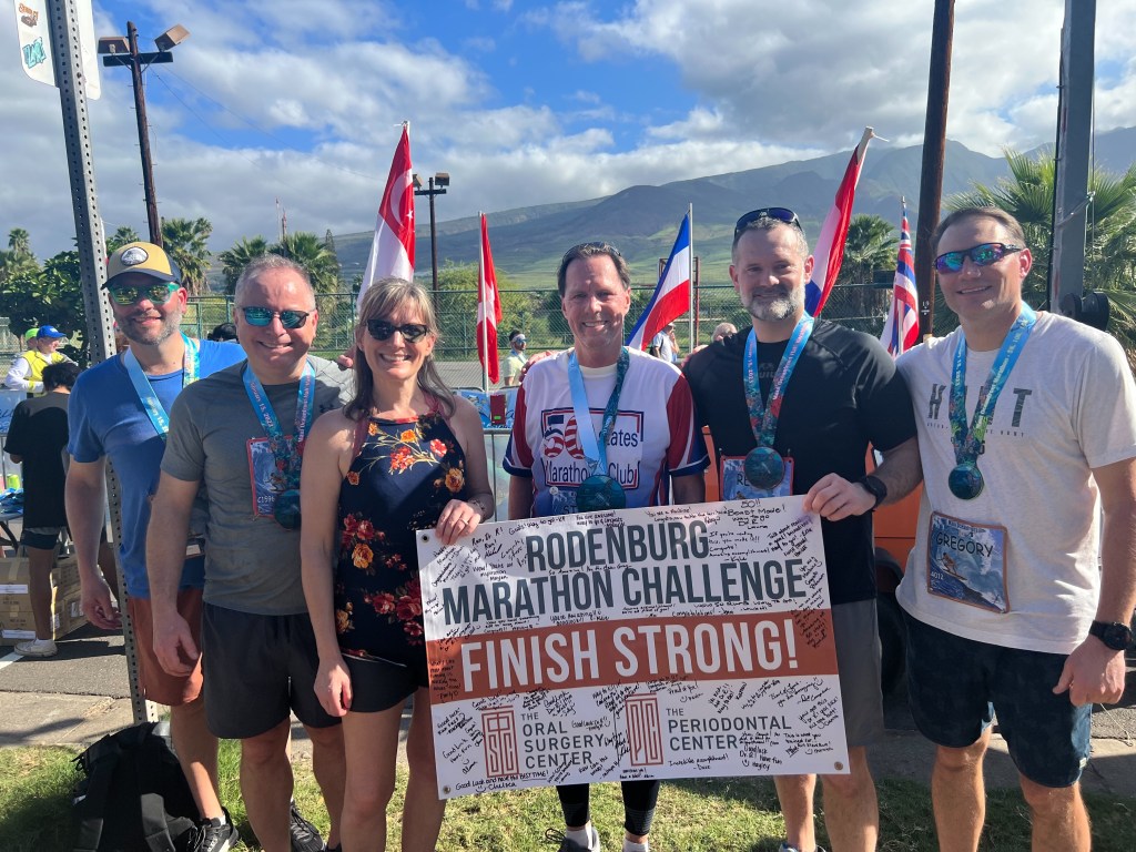 TOSC Team who ran a marathon